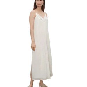 Club Monaco Pleated V-Neck Dress